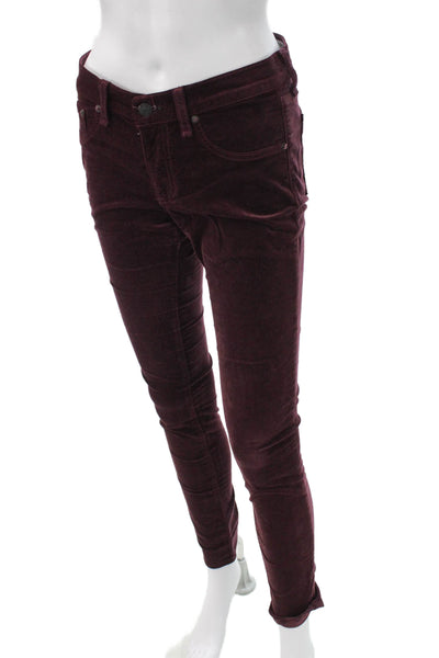Rag & Bone Jean Women Purple Jegging Cotton Blend Button Size 27