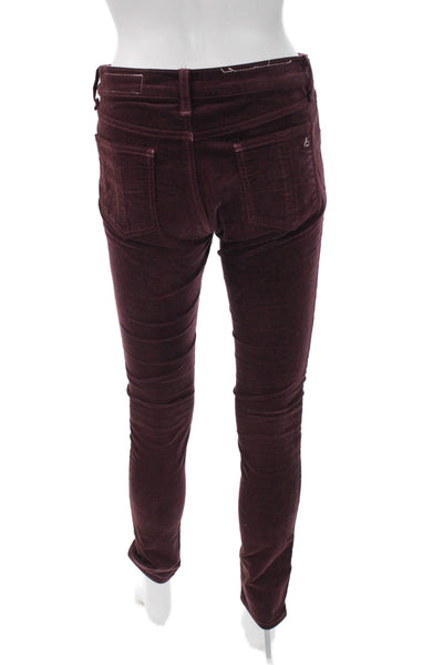 Rag & Bone Jean Women Purple Jegging Cotton Blend Button Size 27