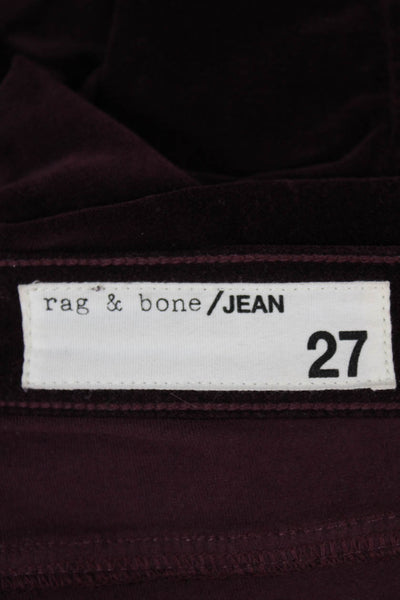 Rag & Bone Jean Women Purple Jegging Cotton Blend Button Size 27