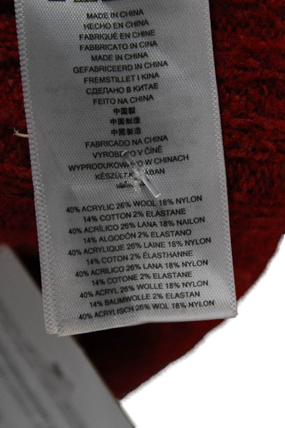 Michael Michael Kors Women Red Turtleneck Pullover Sweater Size XL