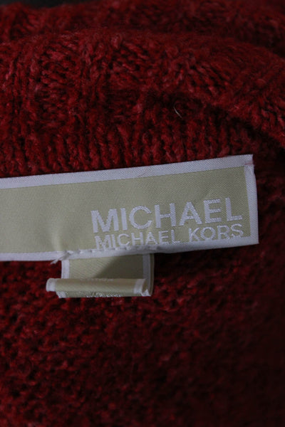 Michael Michael Kors Women Red Turtleneck Pullover Sweater Size XL