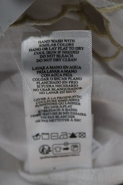 Rails Womens White V-Neck Short Sleeve Sundress Rayon Spandex Petite Size XS