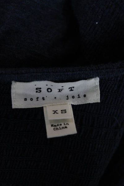 Soft Joie Women Tank Dress Dark Blue Knee Length Size XS