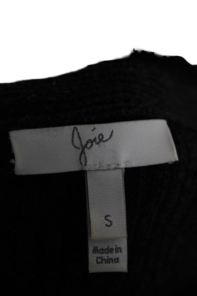 Joie Women Black Sweater Dress Knee Length Long Sleeve Wool Cashmere Size S