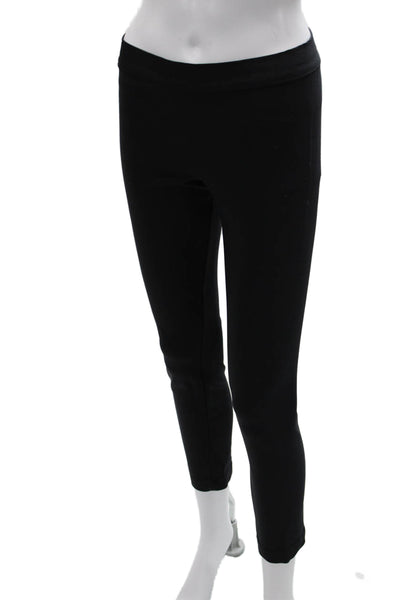 The Row Women Ankle Leggings Black Polyester Zip Designer Size XS