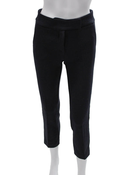 Veronica Beard Women Ankle Cropped Dress Pants Black Size 4