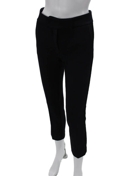 Veronica Beard Women Ankle Cropped Dress Pants Black Size 4