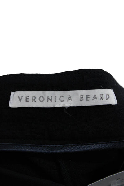 Veronica Beard Women Ankle Cropped Dress Pants Black Size 4