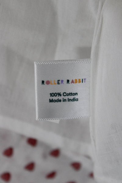 Roller Rabbit Girls Ruffle Tiered Heart Print Mini Skirt Size 2XS