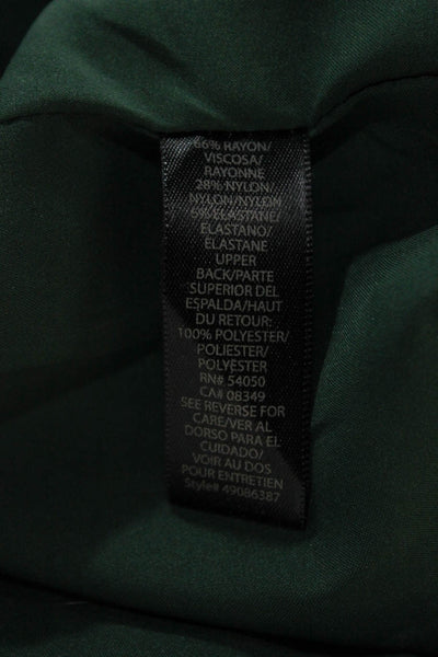 Rachel Roy Womens Sheath Dress Green Sleeveless Round Neck Knee Length Size 8