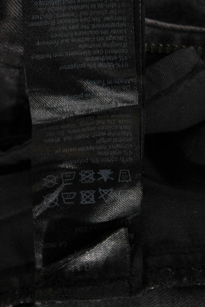 AllSaints Womens Skinny High Rise Jeans Dark Gray Button Size 31