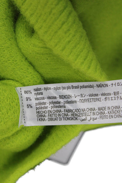 Zara Women Pullover Sweater Green Crew Neck Long Sleeve Size S