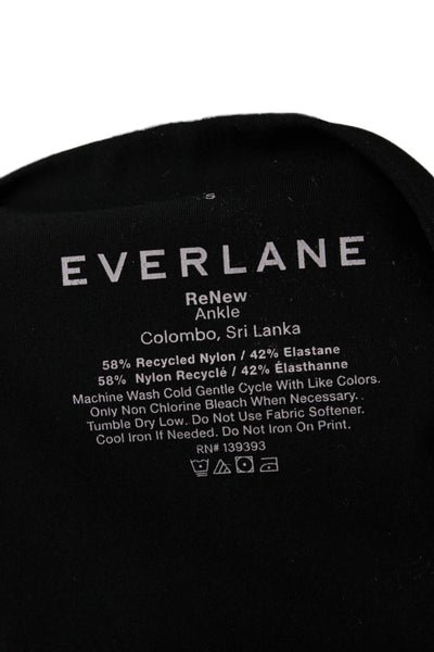 Everlane Womens Ankle Leggings Black Recycled Nylon Size S