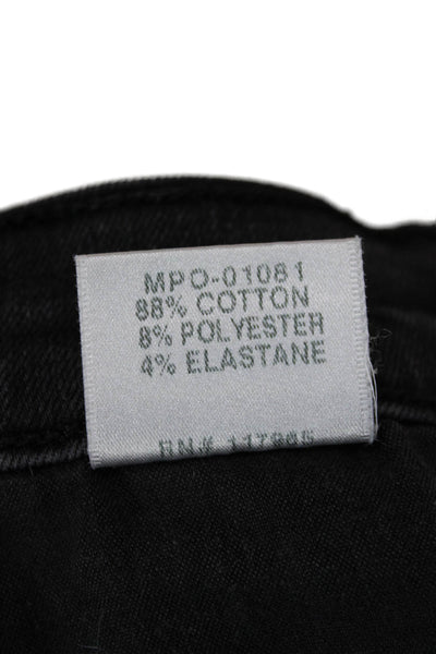 J Brand Womens Ankle Skinny Leg Jeans Black Size 26