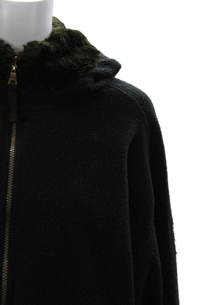 Obermeyer Womens Black Button High Neck Polyester Outdoor Jacket Size L