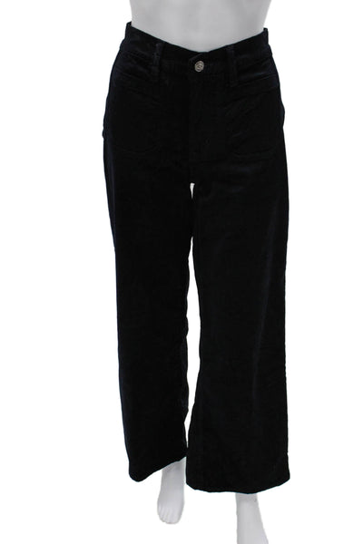 Frame Women Dark Blue Cotton Rayon Spandex Pants 29in Inseam Size 26