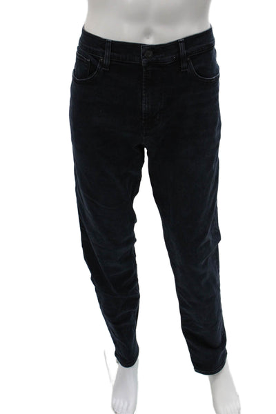 Hudson Mens Skinny Jeans Dark Blue Button Size 36