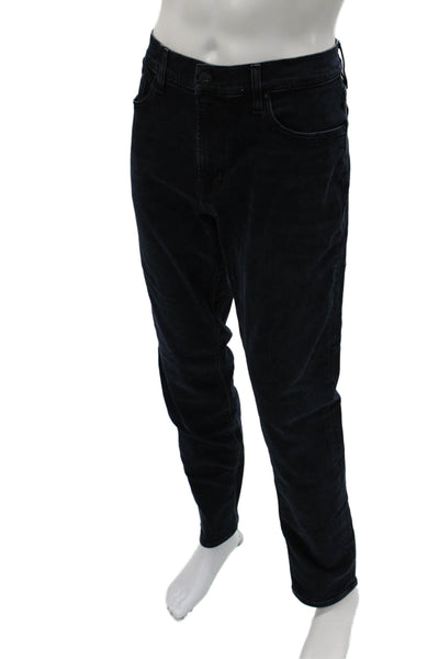 Hudson Mens Skinny Jeans Dark Blue Button Size 36