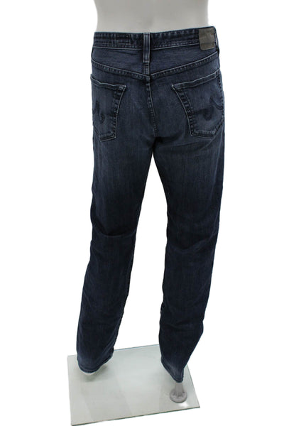 AG Adriano Goldschmied Mens Straight Dark Blue Jeans Size 36