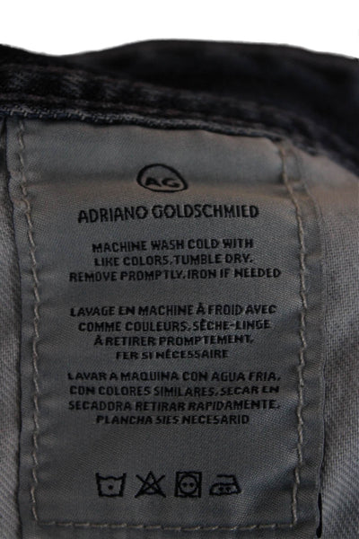 AG Adriano Goldschmied Mens Straight Dark Blue Jeans Size 36