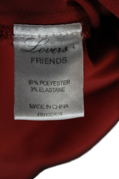 Lovers + Friends Womens Red Dress Pants Size S