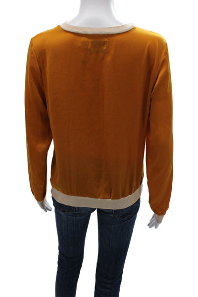 3.1 Phillip Lim for Target Women Animal Print Orange Pullover Size S