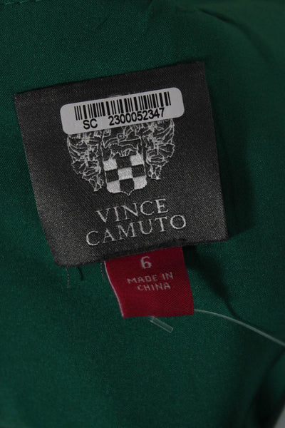 Vince Camuto Womens Green Halter Neck Sleeveless Jumpsuit Size 6