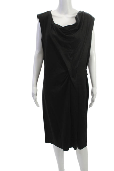 Escada Sport Women Shift Dress Sleeveless Knee Length Black Size 44