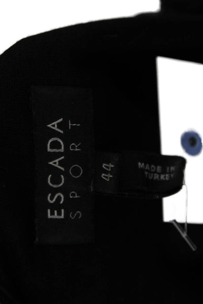 Escada Sport Women Shift Dress Sleeveless Knee Length Black Size 44