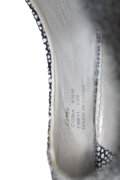 Calvin Klein Womens Cora Open Toe Pumps Blue Black Size 8.5 Medium
