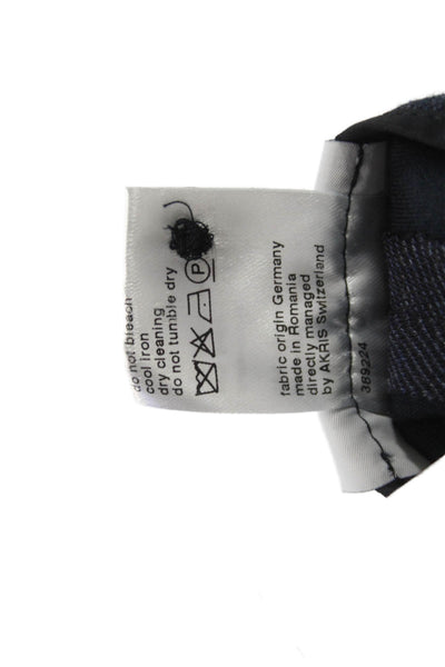 Akris Punto Women Ankle Cropped Dark Blue Pants Size 14