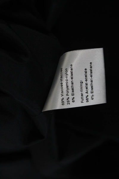 Akris Punto Women Shift Mini Dress Black Sleeveless Round Neck Size 16