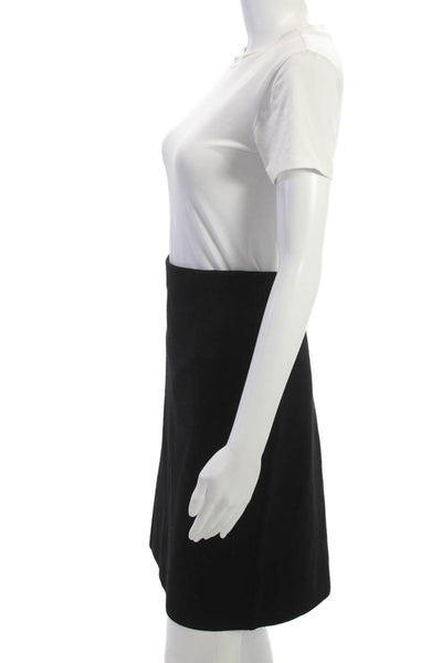 Akris Punto Women Straight Pencil Skirt Black Wool Elastane Size 14