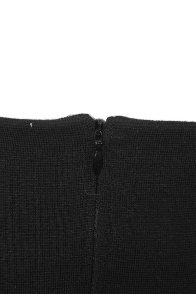 Akris Punto Women Straight Pencil Skirt Black Wool Elastane Size 14