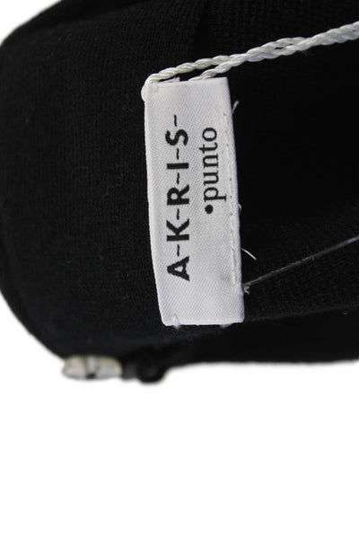 Akris Punto Women Straight Pencil Skirt Black Wool Elastane Size 14