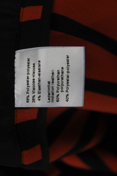 Akris Punto Womens Black Striped Blazer Collared Long Sleeve Size 16