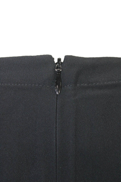 Akris Punto Women Sleeveless V-Neck Black Tunic Zip Size 14