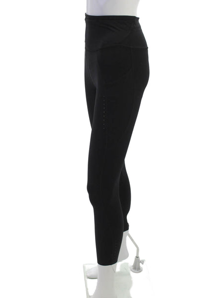 Lululemon Women Ankle Leggings Black Nylon Blend Size 4
