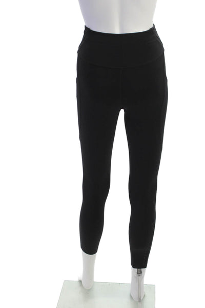 Lululemon Women Ankle Leggings Black Nylon Blend Size 4