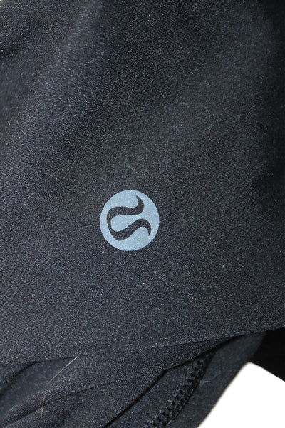 Lululemon Women Ankle Leggings Black Nylon Blend Size 4