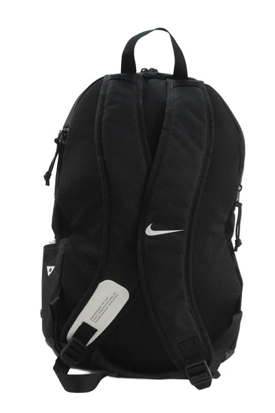 Nike Womens Zip Around Back Pack Shoulder Handbag Black White