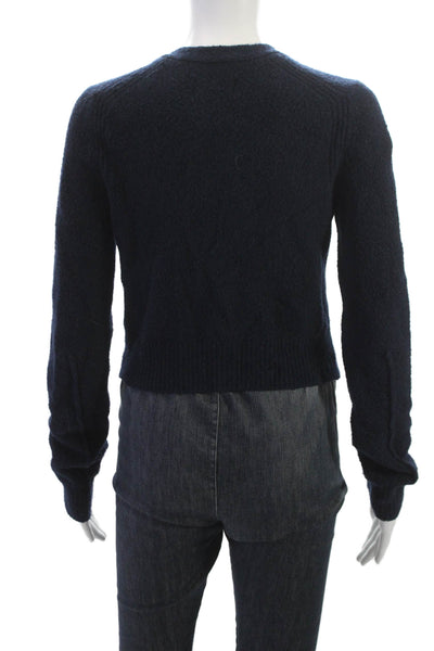 Pistola Womens Dark Blue V-Neck Button Cardigan Sweater Long Sleeve Size S