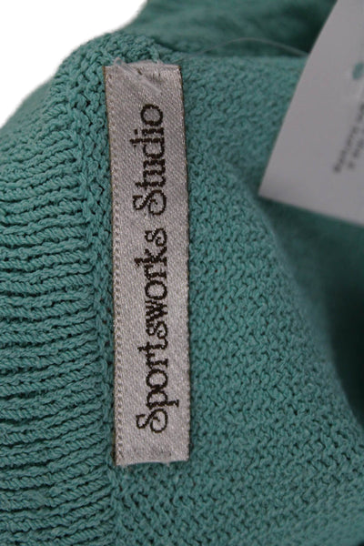 Sportsworks Studio Women Collared Button Green 90s Viscose Jacket Size XL