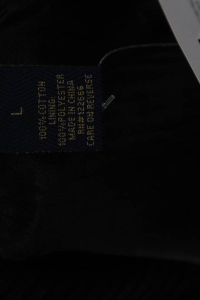 Birdy & Grace Women Cardigan Full Zip Black 100% Cotton Mock Neck Size L