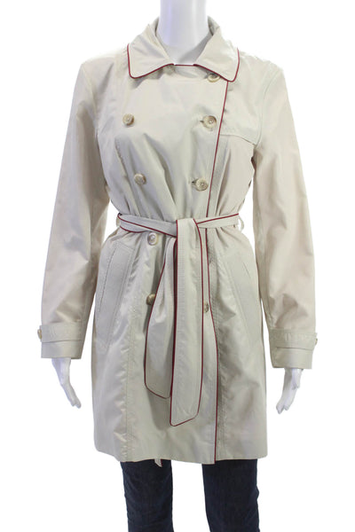 Hugo Hugo Boss Women Trench Coat Beige Button Long Sleeve Size 6