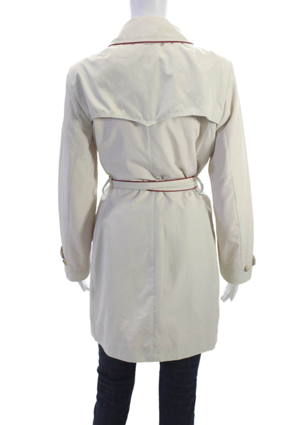 Hugo Hugo Boss Women Trench Coat Beige Button Long Sleeve Size 6