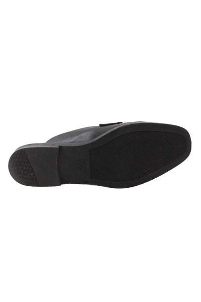 Tony Bianco Womens Slip On Round Toe Leather Mules Black Size 7