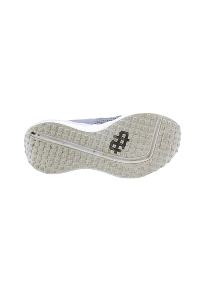 Nike Womens Slip On Knit Logo Interact Run Running Sneakers Blue White Size 7.5