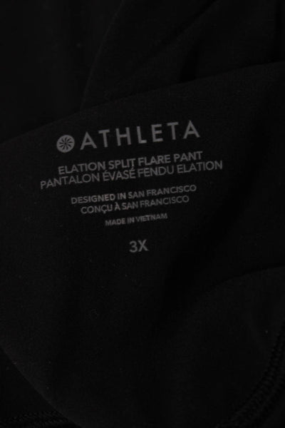 Athleta Womens Black Stretch Nylon Lycra Pants Size 3X