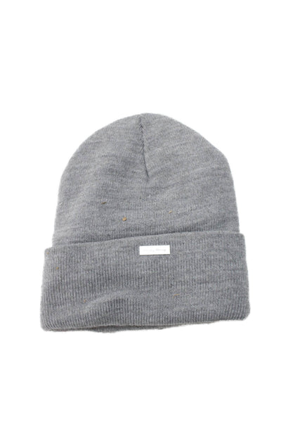 Suite1521 Womens Jeweled Skull Beanie Hat Grey Size One Size